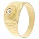 Men&#39;s Yellow Gold Ring GL100214