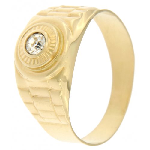 Men&#39;s Yellow Gold Ring GL100214