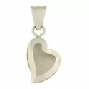 Women&#39;s Heart Pendant White Gold GL100216