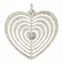 Women&#39;s Heart Pendant White Gold GL100217