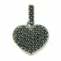 Heart Pendant White Gold Woman GL100218