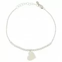 Heart Tennis Bracelet White Gold Woman GL100222