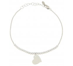 Bracciale Tennis Cuore Donna Oro Bianco GL100222