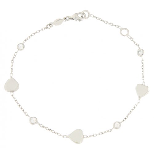 Bracciale Cuore Donna Oro Bianco GL100224