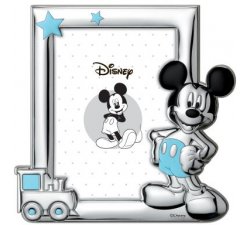 Silver frame in Miro Silver® Mickey Mouse Azzurro Sovrani Argenti D1024LC