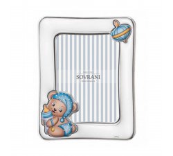 Silver Frame Blue Bear Sovrani Argenti W5203C