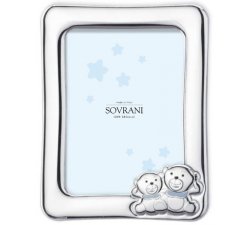 Silver frame Blue bears Sovrani Argenti W5174C