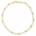 Bracciale Uomo in Oro Giallo e Bianco MLP210GB19