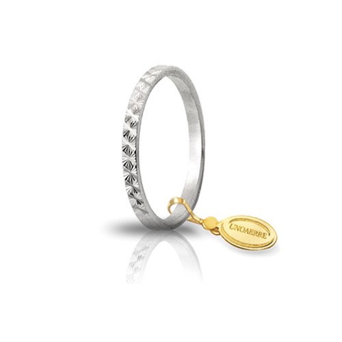 Unoaerre-Ring aus 18 kt Weißgold Gardenia AF269