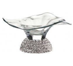 Crystal and Silver Centerpiece Sovrani Argenti R385