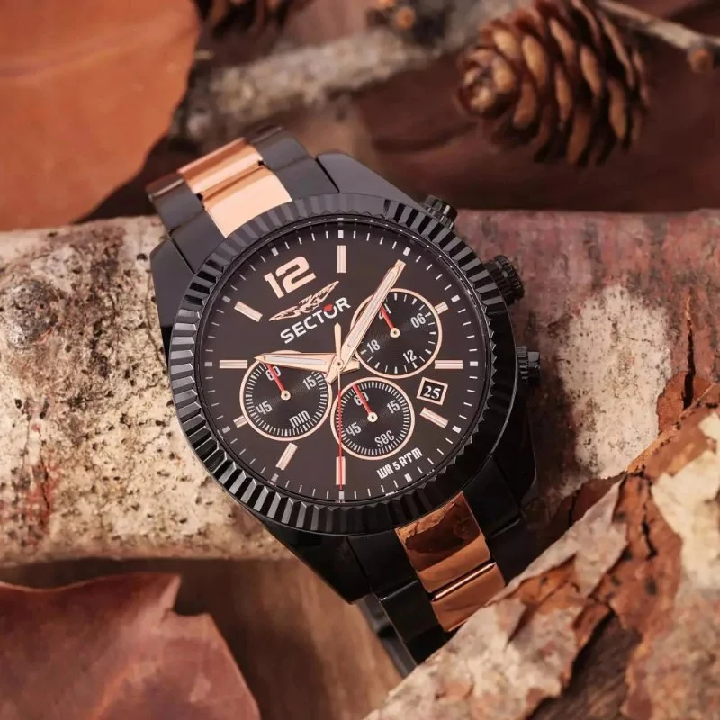 Orologio Sector Chrono Mondo Nero r3271698025