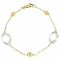 Damenarmband Weiß-Gelbgold GL100253