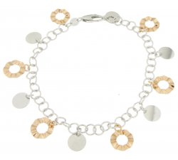 Bracciale Donna Oro Bianco Rosa GL100259