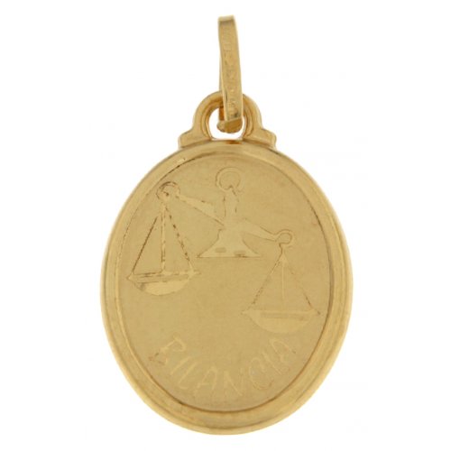 Pendant Zodiac Sign Libra Yellow Gold GL100264