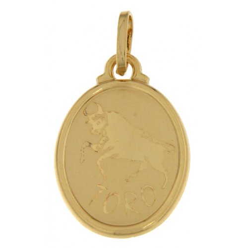 Ciondolo Segno Zodiacale Toro Oro Giallo GL100266