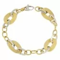 Weiß-Gelb-Gold Damenarmband GL100262