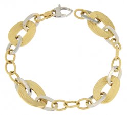 Bracciale Donna Oro Giallo Bianco GL100262