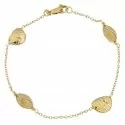 Weiß-Gelb-Gold Damenarmband GL100264