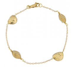 Weiß-Gelb-Gold Damenarmband GL100264