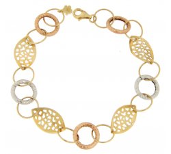 Damenarmband aus Rosé-Weißgold GL100266