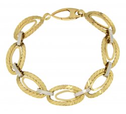 Bracciale Donna Oro Giallo Bianco GL100275