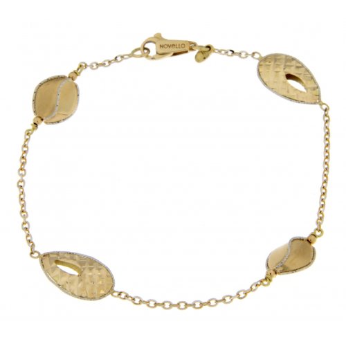 White Yellow Gold Woman Bracelet GL100277