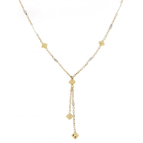 Woman Necklace in White and Yellow Gold 803321711206