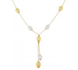 White Yellow Gold Woman Necklace GL100302