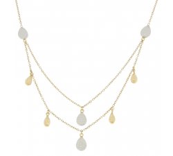 Collana Donna Oro Giallo Bianco GL100303