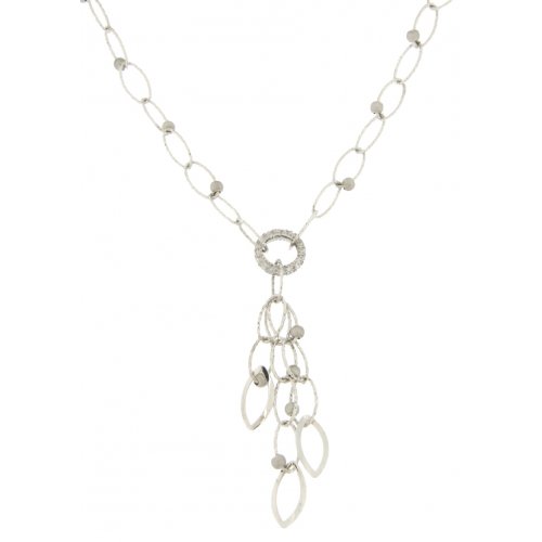 Damen-Halskette aus Weißgold GL100306