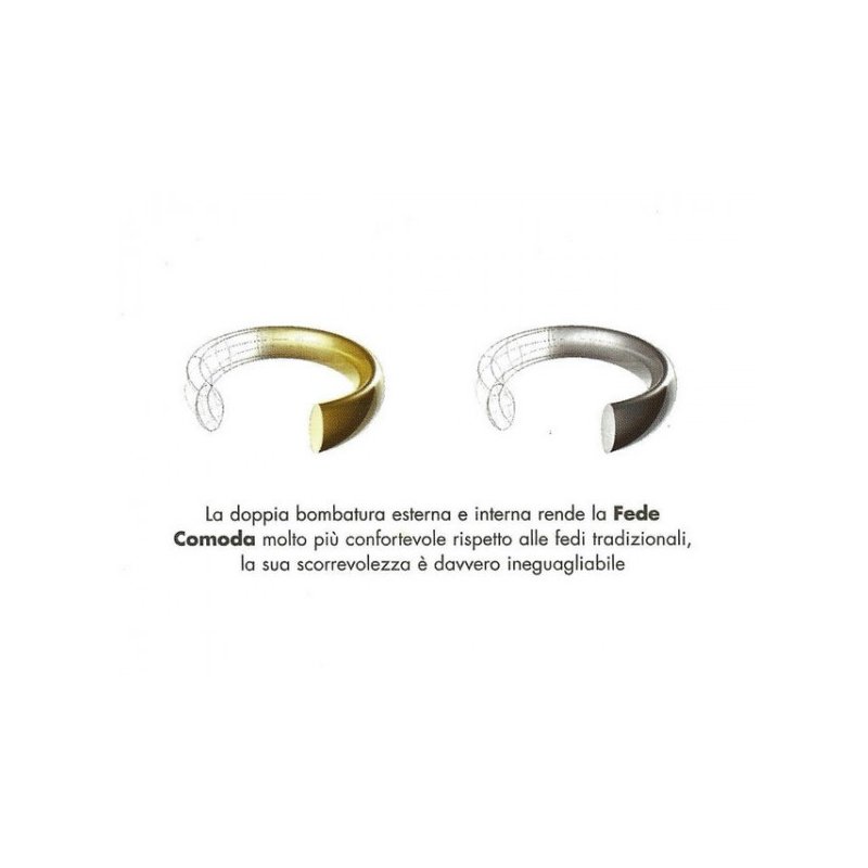 Unoaerre Wedding Ring Convenient 3.5 mm Yellow gold