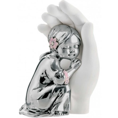 Baby in the Hand Pink Favor Bongelli Preziosi ME1692