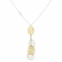 Collana Donna Oro Giallo Bianco GL100316