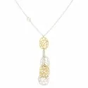 White Yellow Gold Woman Necklace GL100316