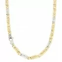 Men&#39;s Necklace in Yellow and White Gold MZK054GB50