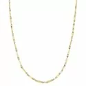 Herren-Halskette aus Weiß- und Gelbgold GL100324