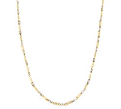 Collana Uomo Oro Giallo Bianco GL100324