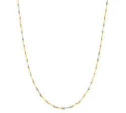 Collana Uomo Oro Giallo Bianco GL100325