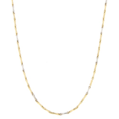 Collana Uomo Oro Giallo Bianco GL100325