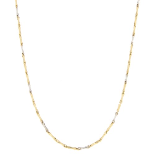 White Yellow Gold Men&#39;s Necklace GL100325