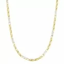 Collana Uomo Oro Giallo Bianco GL100326