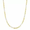 Herren-Halskette aus Weiß-Gelb-Gold GL100326