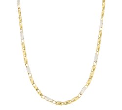 Herren-Halskette aus Weiß-Gelb-Gold GL100326