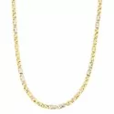 White Yellow Gold Men&#39;s Necklace GL100327