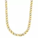 Collana Uomo Oro Giallo Bianco GL100328