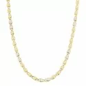 White Yellow Gold Men&#39;s Necklace GL100330