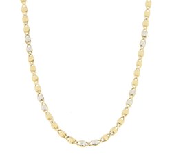 White Yellow Gold Men&#39;s Necklace GL100330