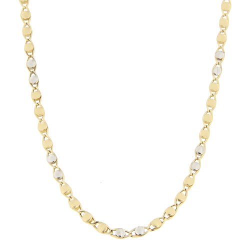 Collana Uomo Oro Giallo Bianco GL100330