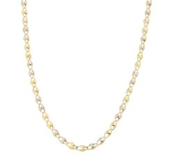 White Yellow Gold Men&#39;s Necklace GL100331