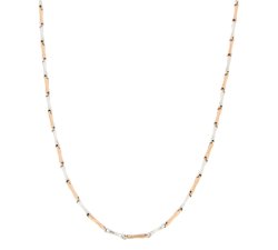 Collana Uomo Oro Bianco Rosa GL100332